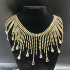 RAYO Teardrop Crystal Tassel Claw Chain Trim Sew On For Wedding Evening Stage Dress Shoe Bag DIY Ornament