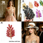 RAYO Flat Back Fancy Glass Stone Rhinestone Applique Adhesive Mesh Base Sew On Glue On Crystal Patch For Clothes Bags Party DIY Clothing Decoration